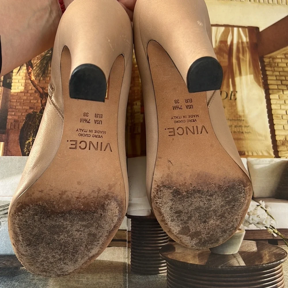 VINCE open toe booties